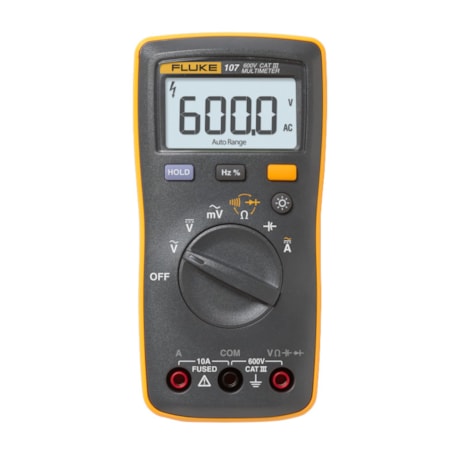 Multímetro Digital 600/600V AC/DC CAT III 107 FLUKE