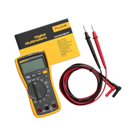 Multímetro Digital 600V 10A CAT III TRUE RMS 117 FLUKE