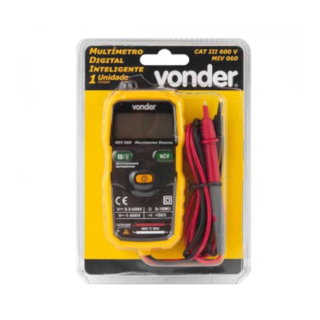 Multímetro Digital 600V/600V (AC/DC) CAT III 600V MIV 060 3870000600 VONDER-a272ae30-48ed-4326-9be7-c53a6dccf189