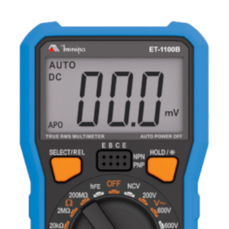 Multímetro Digital 600V (AC/DC) CAT II 600V ET-1100B MINIPA-63dfb59e-51db-481e-b8fe-8a21308eb60f