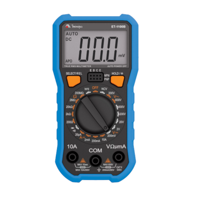 Multímetro Digital 600V (AC/DC) CAT II 600V ET-1100B MINIPA-574c33fc-b575-4826-bfe7-bd71e53f72b2