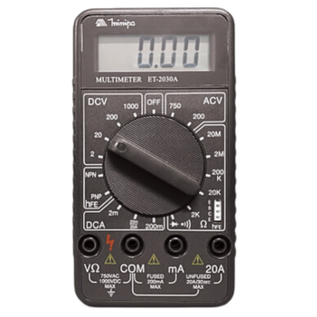 Multímetro Digital 750/1000V AC/DC CAT II ET-2030A MINIPA-2a9c8e15-391b-4702-9229-f28291780a7b