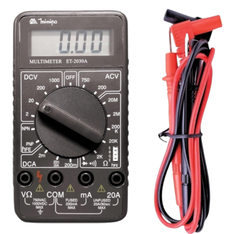 Multímetro Digital 750/1000V AC/DC CAT II ET-2030A MINIPA-4c3a7dd1-e207-4f0f-b2d0-40476e224279