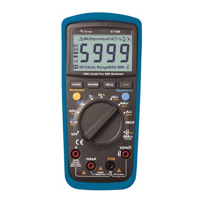 Multímetro Digital 750/1000V CAT III ET-1649 MINIPA-a5fb8621-f2dd-4516-b12b-985b78b674d8
