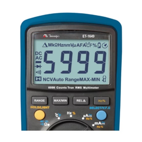 Multímetro Digital 750/1000V CAT III ET-1649 MINIPA-1825992e-f08b-47a5-8213-8e98c086426f