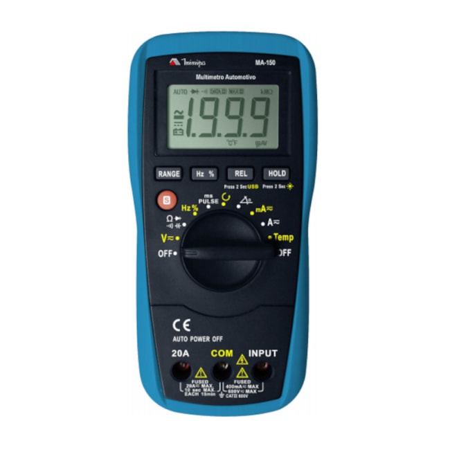 Multímetro Digital Automotivo RPM/TEMP MA-150 MINIPA-1aca9676-c194-452a-a573-ca4a100fe294