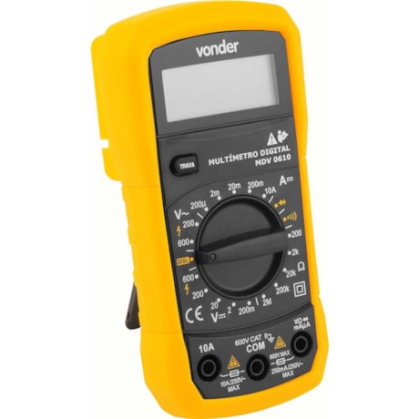 Multímetro Digital CAT II 600V MDV 0610 3870610000 VONDER-dcc591e6-5175-48db-af14-b3c7d85ae05b