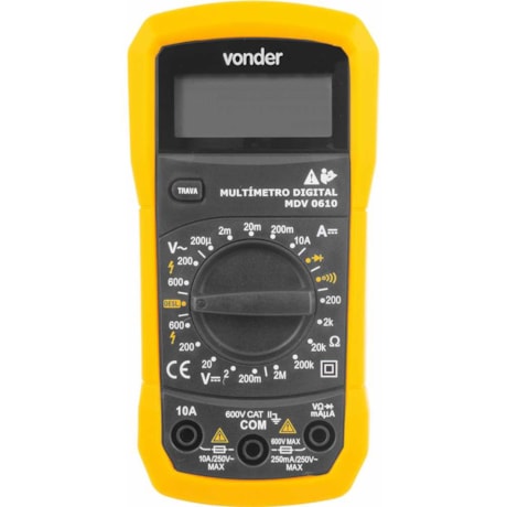 Multímetro Digital CAT II 600V MDV 0610 3870610000 VONDER-6bd60a39-5c9c-4865-b49c-a8b7b9437901
