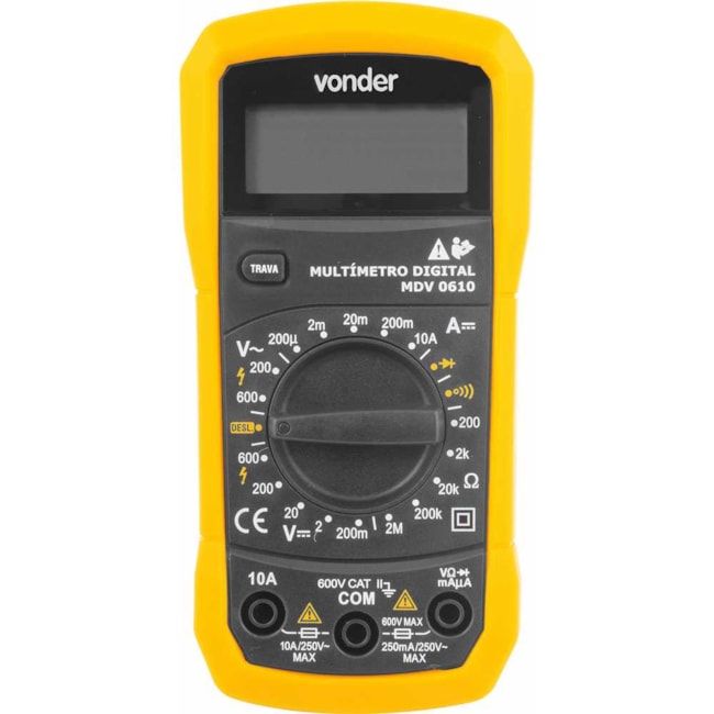 Multímetro Digital CAT II 600V MDV 0610 3870610000 VONDER-fb3485a4-f166-44aa-9eb3-28f67a7f2b84