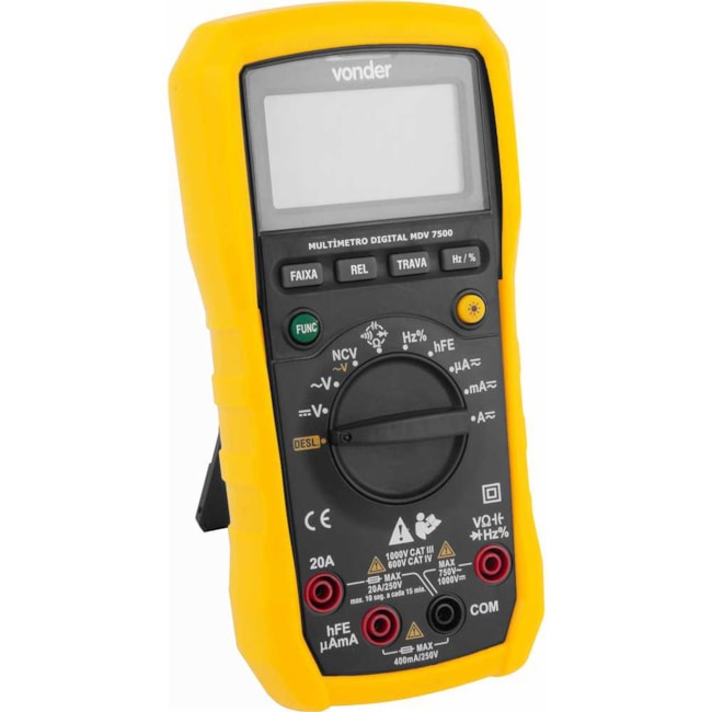 Multímetro Digital CAT III 1000V/CAT IV 600V MDV7500 3870007500 VONDER-7e454d02-ed86-4056-a6e8-26acd7af7d87