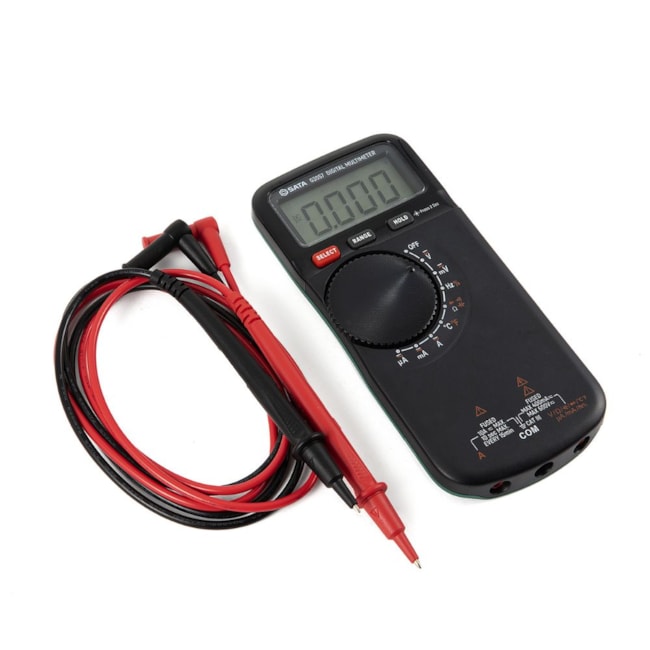 Multímetro Digital Clássico Medição de Temperatura 10A (AC/DC) CAT III 600V ST03057 SATA-3f729ecc-762b-4672-a364-5b4beace8bd3