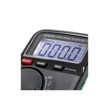 Multímetro Digital Clássico Medição de Temperatura 10A (AC/DC) CAT III 600V ST03057 SATA-2cdbac6f-e72a-4951-b9bf-1ad14def781a