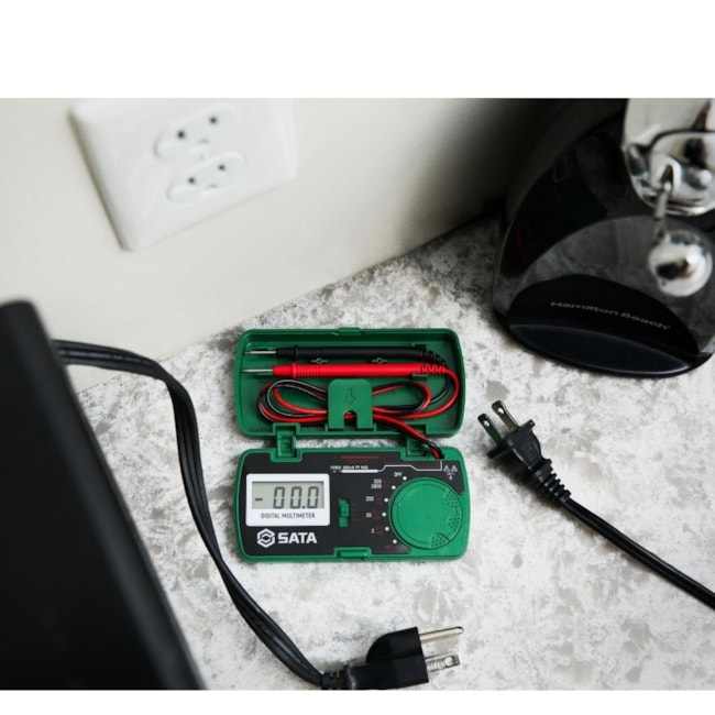 Multímetro Digital de Bolso (AC/DC) CAT II 300V STDY03001 SATA-1edb3191-3b3e-4487-9135-e1360fce8aef