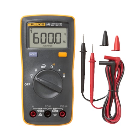 Multímetro Digital Portátil 600/600V AC/DC CAT III 106 FLUKE