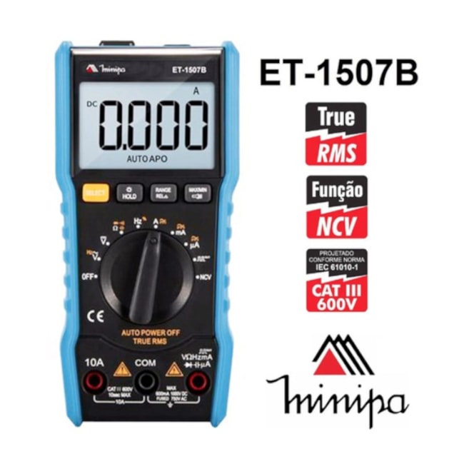 Multímetro Digital Portátil 600V CAT III TRUE RMS ET-1507B MINIPA-0b1fc4de-6992-4abc-9835-a2af5cbae3bf