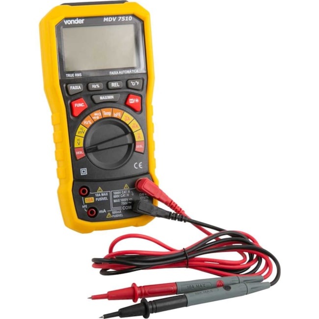 Multímetro Digital TRUE-RMS CAT IV 600V/CAT III 1000V MDV 7510 VONDER-8fccec77-b980-4395-8b52-8f63490395fb