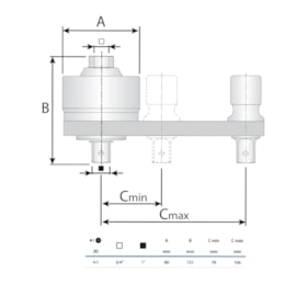 Multiplicador de Torque 500-2000NM LKV-20L GEDORE SOLUTIONS