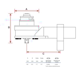 Multiplicador de Torque HT-9 Série Standard Encaixe 1/2