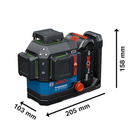 Nível a Laser 12 Linhas Verdes 240mt 360º 18V GLL 18V-120-33 CG BOSCH-61e0de1e-00d8-4bf5-bd1a-cc5b7e1481b8