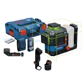 Nível a Laser 12 Linhas Verdes 240mt 360º 18V GLL 18V-120-33 CG BOSCH