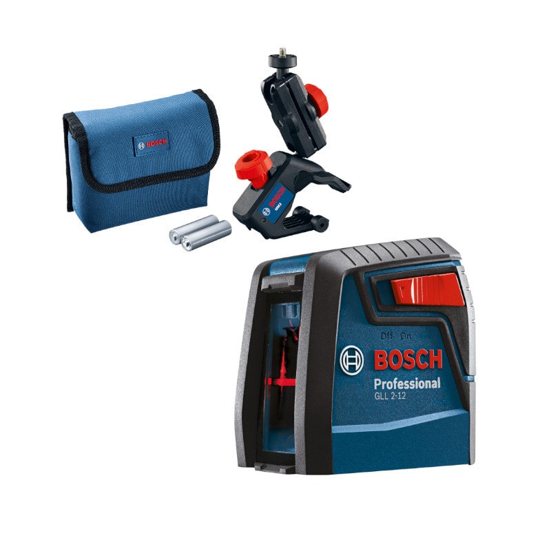 NÍVEL A LASER 2 LINHAS 12 METROS LASER VERMELHO GLL 2-12 BOSCH
