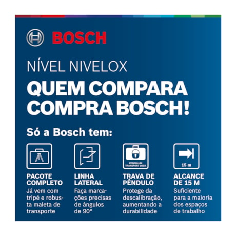 Nível a Laser 2 Linhas 15 Metros com Maleta e Tripé NIVELOX 0601063XG0 BOSCH-a8575dac-680f-4ad4-8240-163a5064a08c