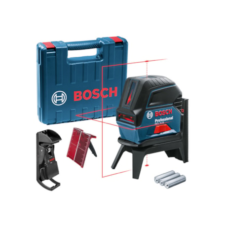 Nível a Laser 2 Linhas 15 Metros Vermelho com Suporte GCL 2-15 BOSCH