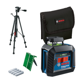 Nível a Laser 2 Linhas Verdes 360º 10 Metros c/ Tripé BT150 e Bolsa GLL 2-20 G BOSCH