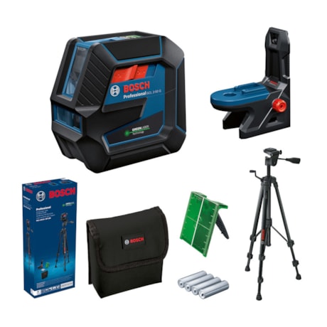 Nível a Laser 2 Linhas Verdes 50 Metros com Acessórios GCL 2-50 G BOSCH-193c04bb-f0e0-4de3-b25c-af84cb7c535b
