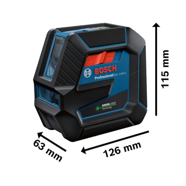 Nível a Laser 2 Linhas Verdes 50 Metros com Acessórios GCL 2-50 G BOSCH-5b36cc07-c820-4c7c-9380-d889e6515134