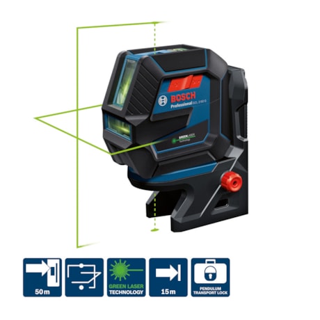Nível a Laser 2 Linhas Verdes 50 Metros com Acessórios GCL 2-50 G BOSCH-53a7481d-dc0b-45aa-b868-dd154576e86e