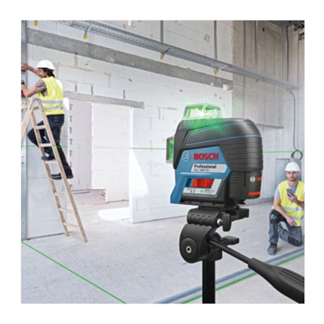 Nível a Laser com 3 Linhas Verdes 30 Metros e Receptor LR7 GLL3-80 CG BOSCH-6fba68b0-e05a-4d3a-97d6-66233f81e928