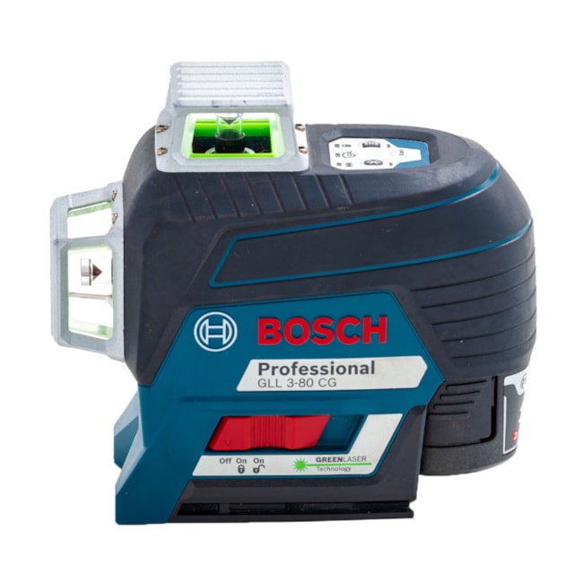 Nível a Laser com 3 Linhas Verdes 30 Metros e Receptor LR7 GLL3-80 CG BOSCH-96d6d261-ea41-4841-9c45-24428b922722
