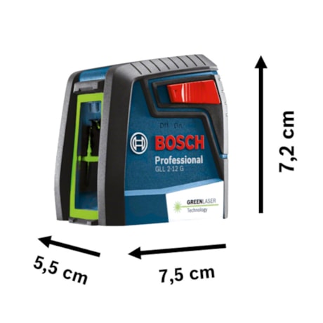 Nível a Laser Verde 2 Linhas 12m c/ Suporte MM2 GLL 2-12G BOSCH-faec0f3d-b866-4584-ba83-3b57b5631efd