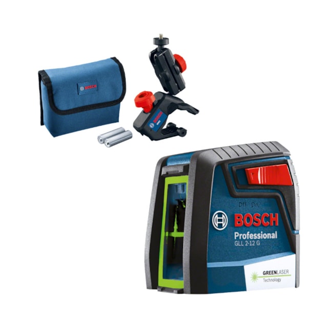 Nível a Laser Verde 2 Linhas 12m c/ Suporte MM2 GLL 2-12G BOSCH-5c3acce5-9d6e-42b8-81b7-6afeca60073e