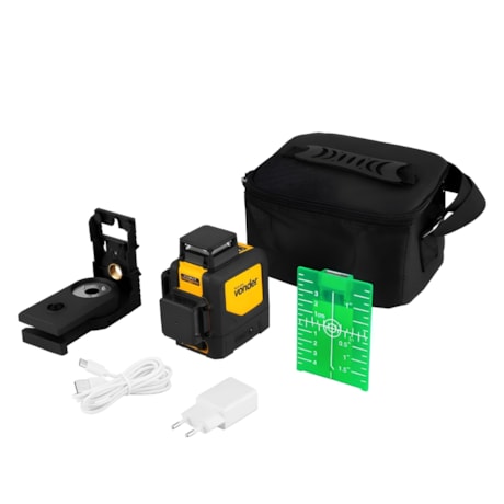 Nível a Laser Verde 3 Linhas 30 metros com Bateria Carregador e Bolsa NLR 030 VONDER-23ee5ad0-1037-4e0b-ae5a-f2a0d7865523