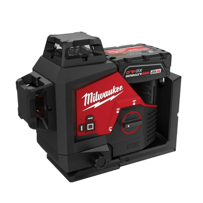 Nível a Laser Verde 360° 12V 3 linhas com 50 Metros sem Bateria sem Carregador 3632-20 MILWAUKEE-9916c28f-184a-4c1a-96ae-91c9ad21100e