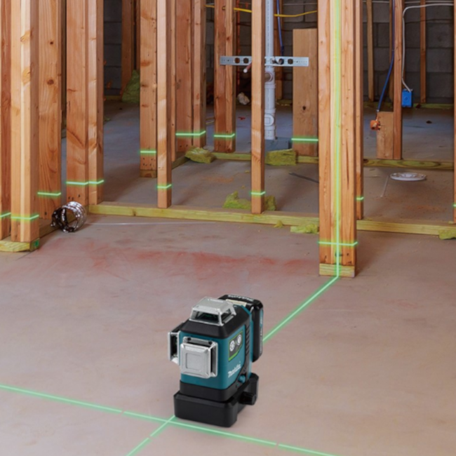 Nível a Laser Verde 8 Linhas Cruzadas 70 Metros 18V sem Bateria sem Carregador SK700GD MAKITA-56d614b0-3c09-4b34-9b16-884e054b461f