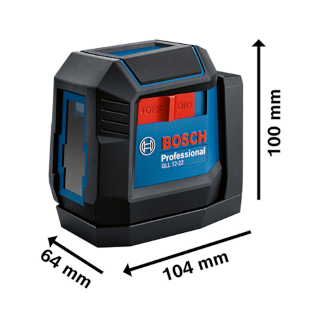 Nível a Laser Vermelho 12 Metros 2 Linhas  GLL 12-22 BOSCH-447aa58d-275c-4659-8b07-ed3d7a4bfab5