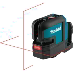 Nível a Laser Vermelho 2 Linhas Cruzadas 80 Metros 12V sem Bateria sem Carregador SK105DZ MAKITA