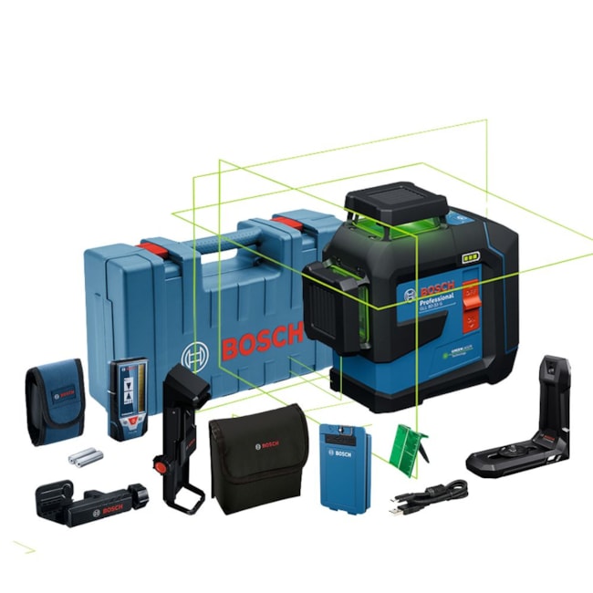 Nível Laser 3 Linhas Verde 80metros com Receptor LR7 Bluetooth GLL 80-33 G BOSCH-1462b169-1bf0-47c4-acfa-ebdfbd4bbf9e