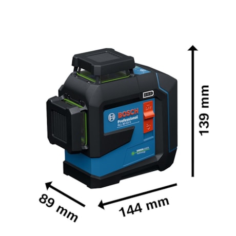 Nível Laser 3 Linhas Verde 80metros com Receptor LR7 Bluetooth GLL 80-33 G BOSCH-05993dc1-8cb2-407e-8859-29b501e834b8