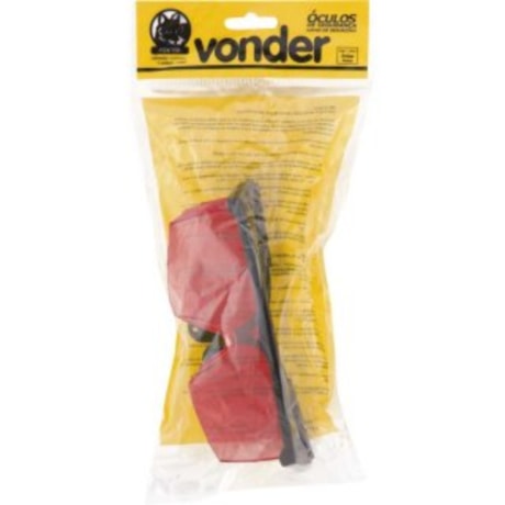 Óculos de Segurança Foxter Vermelho CA 42905 7055150000 VONDER-92f57c00-e57b-42c6-84d6-76264961b742