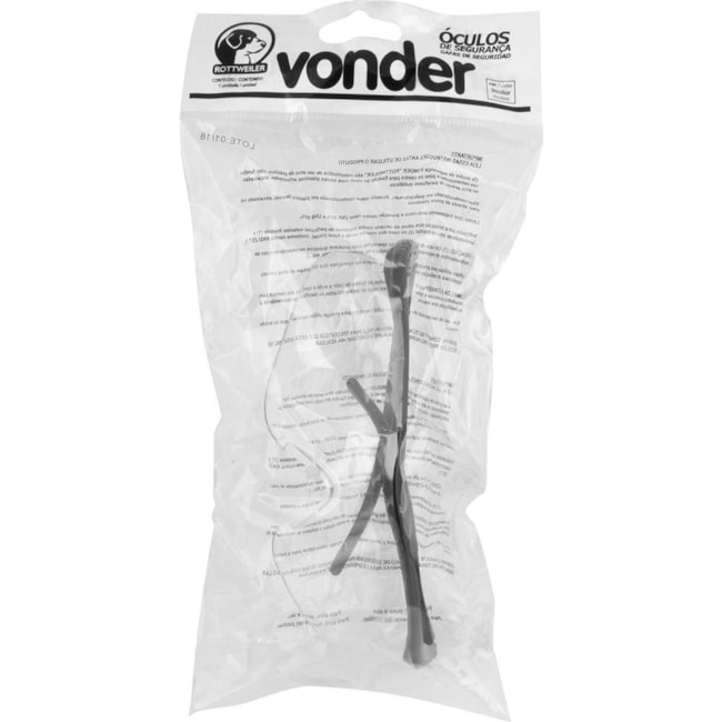 Óculos de Segurança Incolor ROTTWEILER CA 42893 7055810000 VONDER-7734afcc-2396-4069-aed9-cb7927ca2580