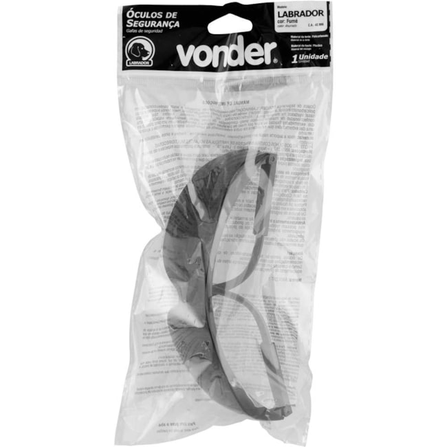 Óculos de Segurança Labrador Fumê CA 42906 7055640000 VONDER-1f4b94ec-9b49-4abd-bcb4-e9dc42977d97