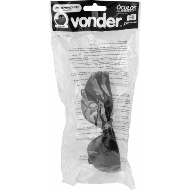Óculos de Segurança Maltês Fumê Antiembaçante CA 42921 7055000440 VONDER-1c2569e6-ff5a-4660-96a8-cebba8522503