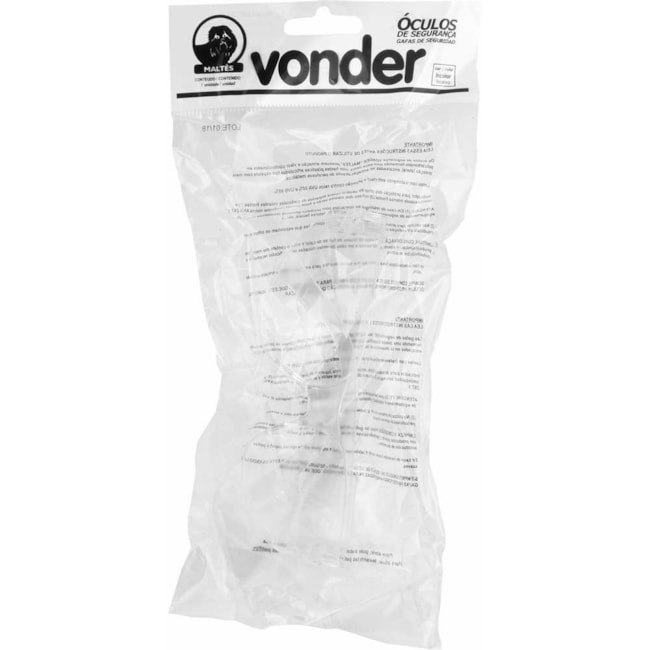 Óculos de Segurança Maltês Incolor CA 42921 7055410000 VONDER-0fe5e38d-a3e8-4140-ad2c-2b0ed1d472ef