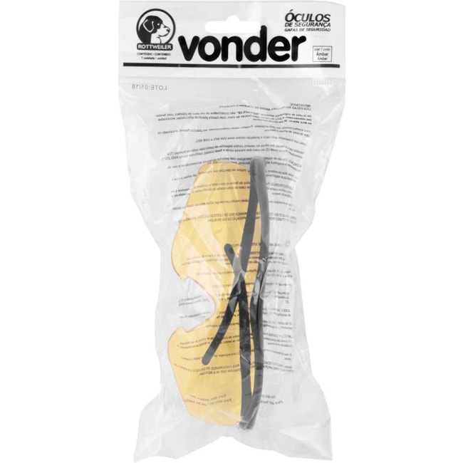 Óculos de Segurança Rottweiler Âmbar CA 42893 7055820000 VONDER-2e371e2a-d39a-4cd1-9c5b-0aedb1f82694