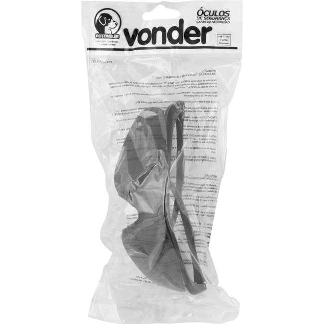 Óculos de Segurança Rottweiler Fumê CA 42893 7055840000 VONDER-ce66bcc2-9507-4480-9d98-8f9e8885ad46