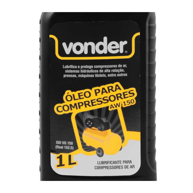 Óleo para Compressor e Sistema Hidráulico AW 150 1 litro 5129150000 VONDER-8928b343-72e7-419c-8f14-490b128bc467